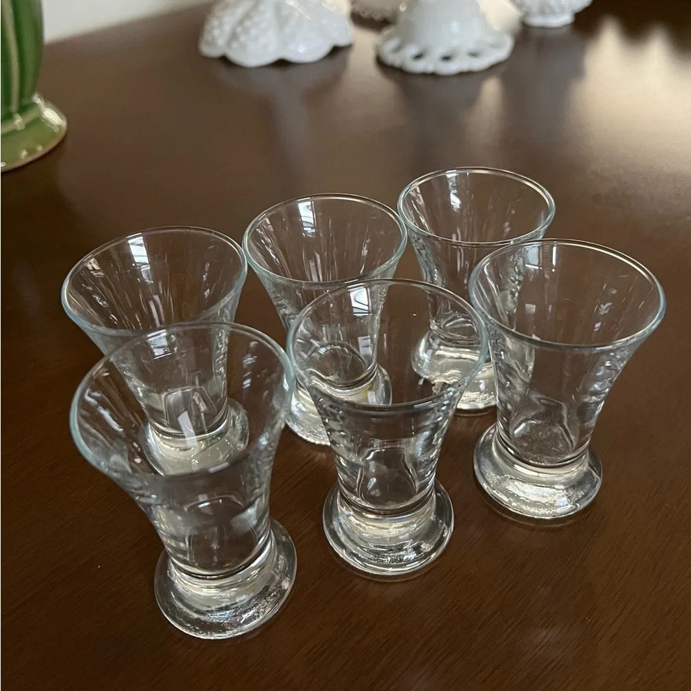 Set of 6 vintage Ikea shot cordial glasses Barware liquor kitchen drinkware